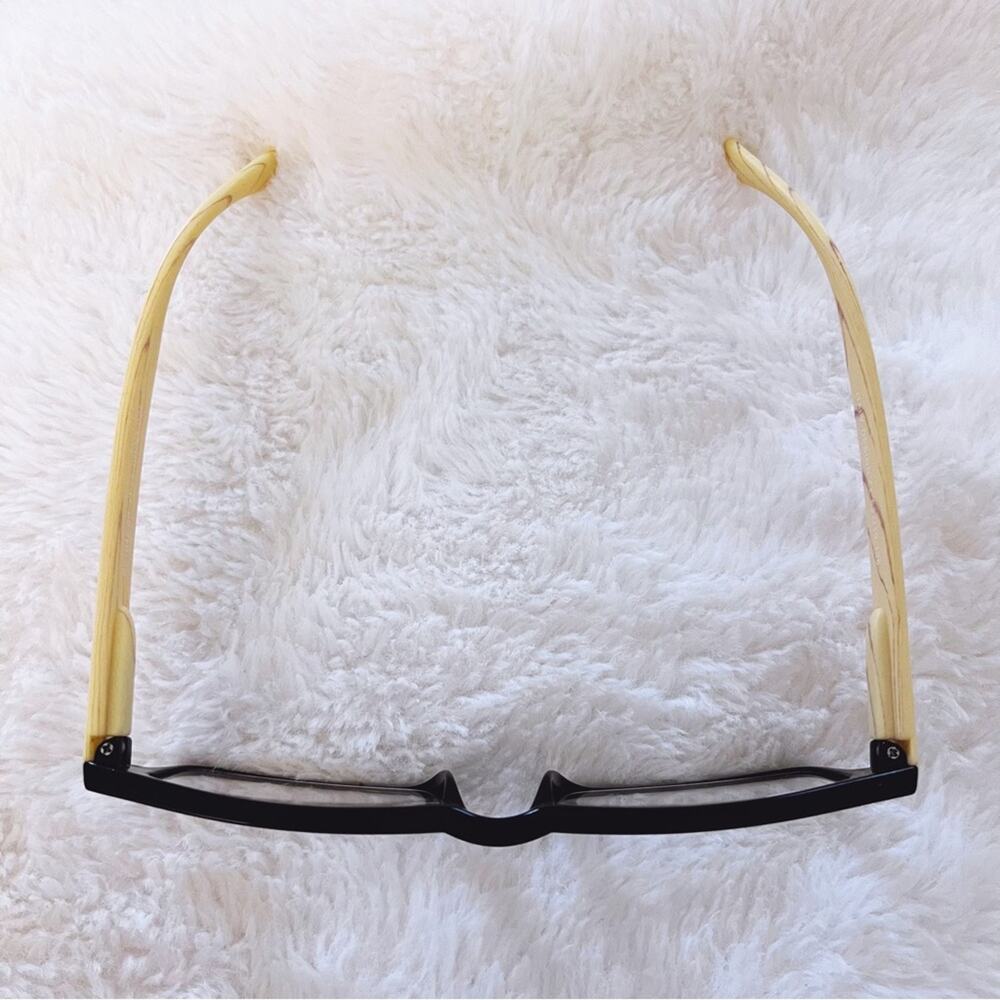 Rory Black & Light Wood Rectangular Reader Glasse… - image 3